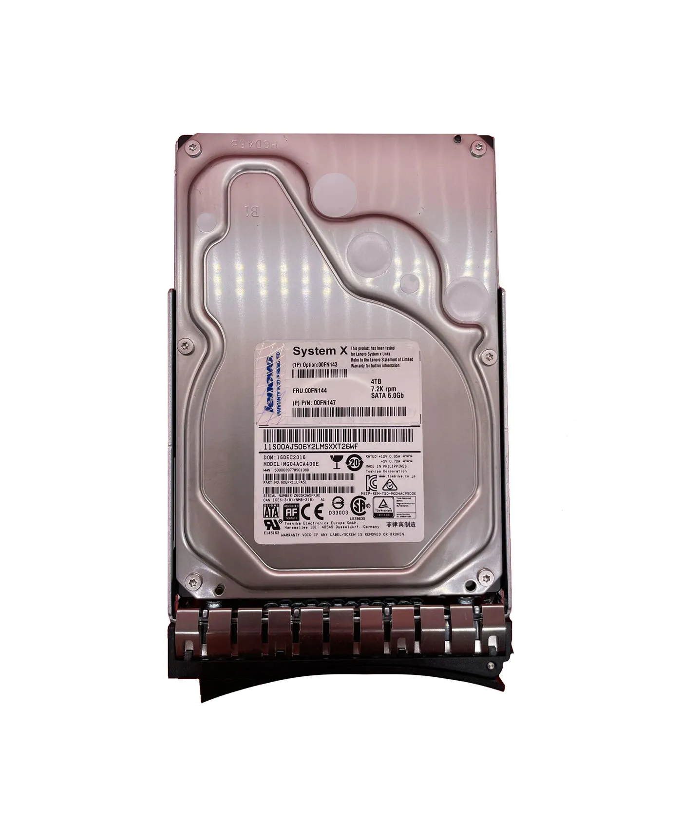 Lenovo 00FN147 4TB 6Gb/s SATA 7200 2.5-Inch Hard Drive