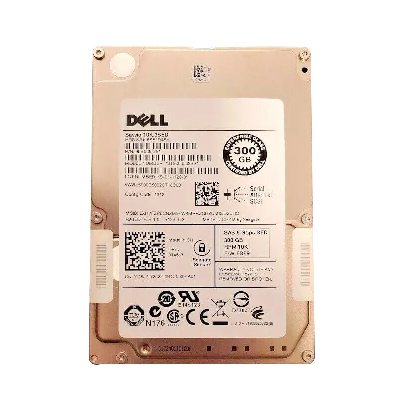 Dell 0148J7 300GB 6Gb/s SAS 10000 2.5-inch 16MB Hard Drive