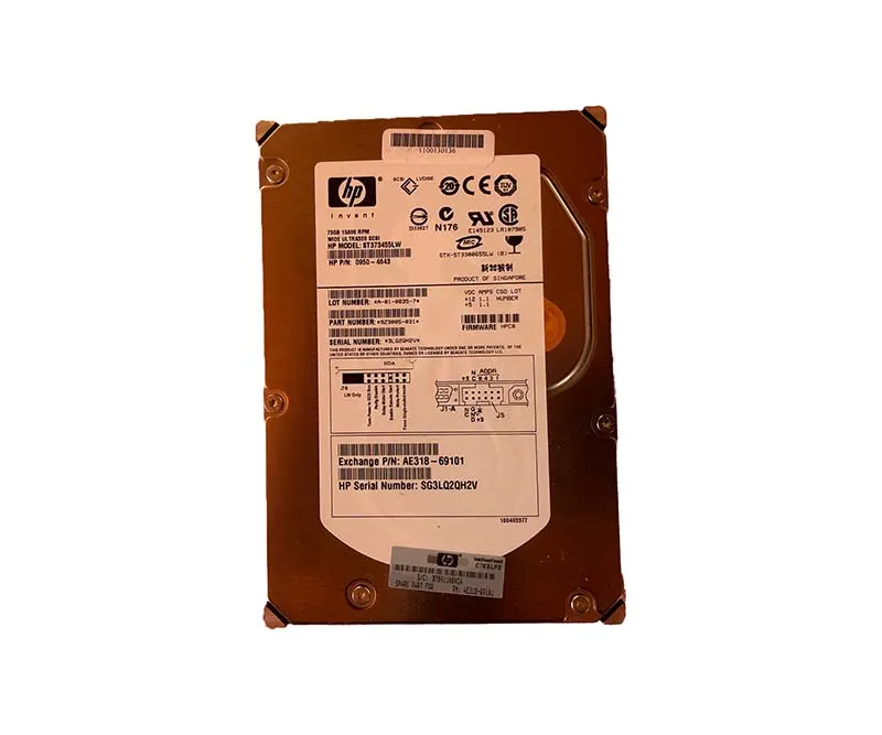 HP 0950-4643 72.8GB Ultra-320 SCSI 15000 3.5-in Hard Drive