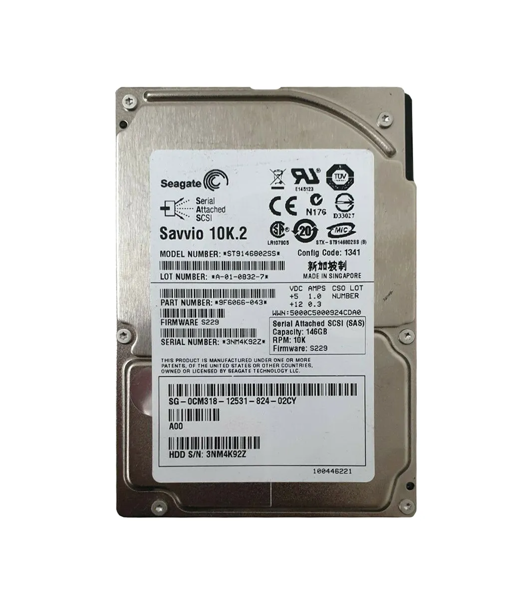 Dell 0CM318 146GB 3Gb/s SAS 10000 2.5-Inch Hard Drive