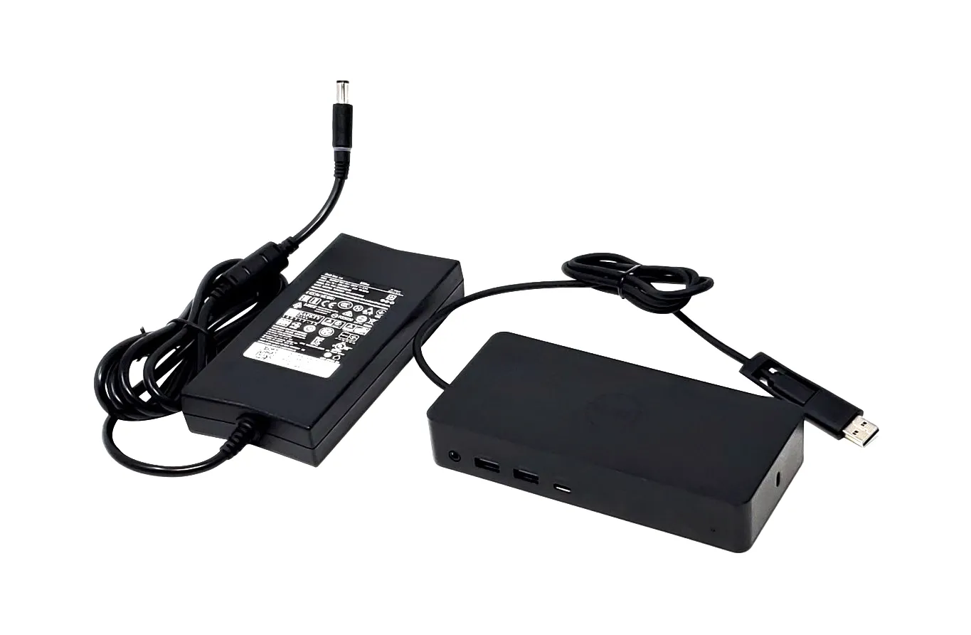 Dell 0FNVXM 3 x SuperSpeed USB 3.0 Universal Dock Docking Station with 130-Watts Adapter for Inspiro...