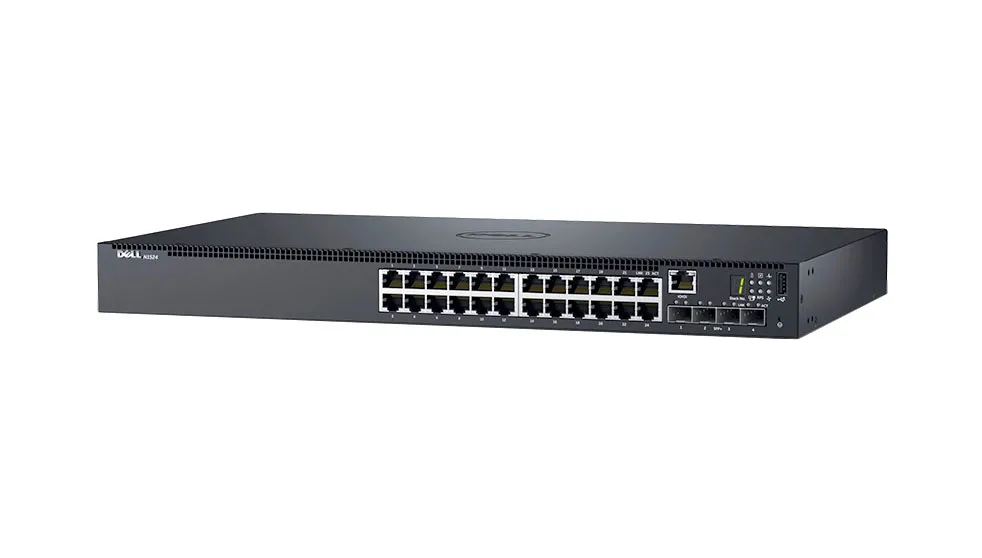 Dell 0X0PWV EMC Power Switch N1524P 24x PoE+ 4x 10 SFP+ Airflow Switch