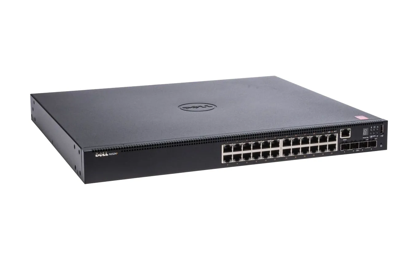 Dell 210-ASMY N1524P PoE 24x 1GbE 4x 10GbE SFP fixed Port Switch