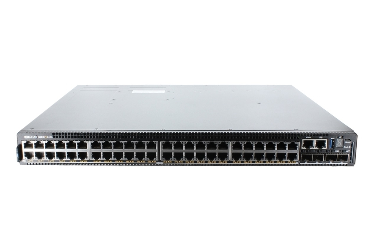 Dell 210-ASPP N3248PXE-ON 48-Port + 6-Port SFP28 QSFP28 Layer 3 Switch