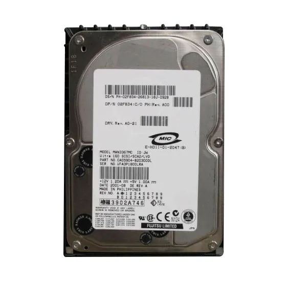 Dell 2F834 36GB Ultra-320 SCSI 10000 3.5-inch Hard Drive