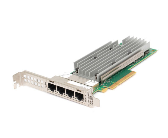 Dell 33M0K 4-Port 10Gb/s RJ-45 PCIe x8 Gigabit Ethernet Network Card