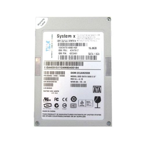 IBM 43W7617 15.8GB SATA 1.5Gb/s 2.5-Inch Solid State Drive