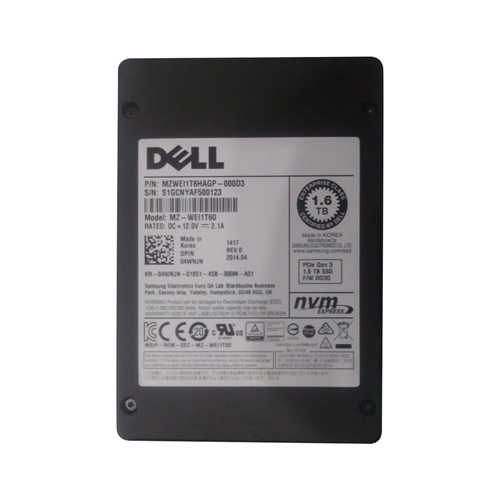 Dell 4WNJN 1.6TB PCI Express NVMe 3.0 x4 MLC U.2 2.5-inch SSD