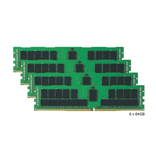 HP 6CQ09AV 384GB Kit (6x64GB) DDR4-2933MHz RDIMM 2Rx4 CL21 Memory