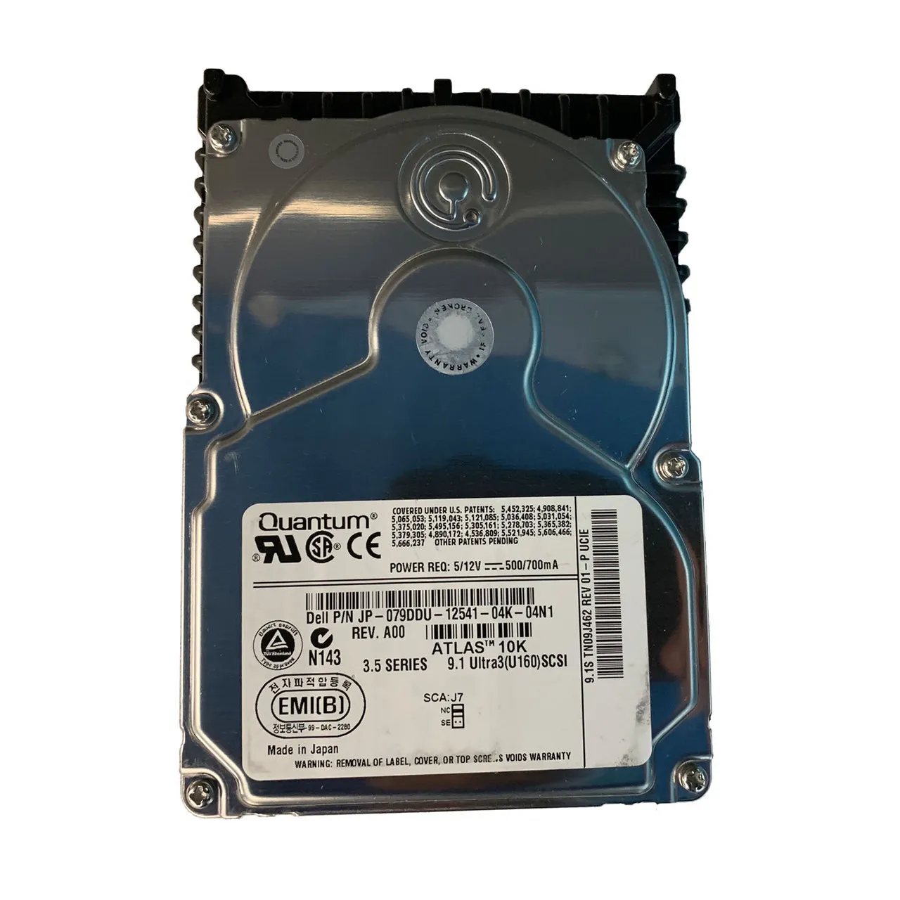 Dell 79DDU 9.1GB Ultra-160 SCSI 10000 3.5-inch 2MB Hard Drive