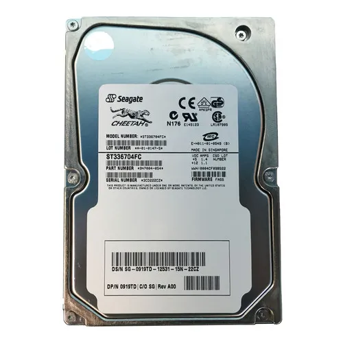 Dell 919TD 36GB 2Gb/s Fibre Channel 10000 3.5-inch 8MB Hard Drive
