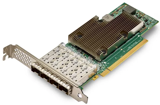 Broadcom BCM957504-P425G P425G 4 x Ports 25GbE PCI-Express 4.0 x16 Network Interface Card