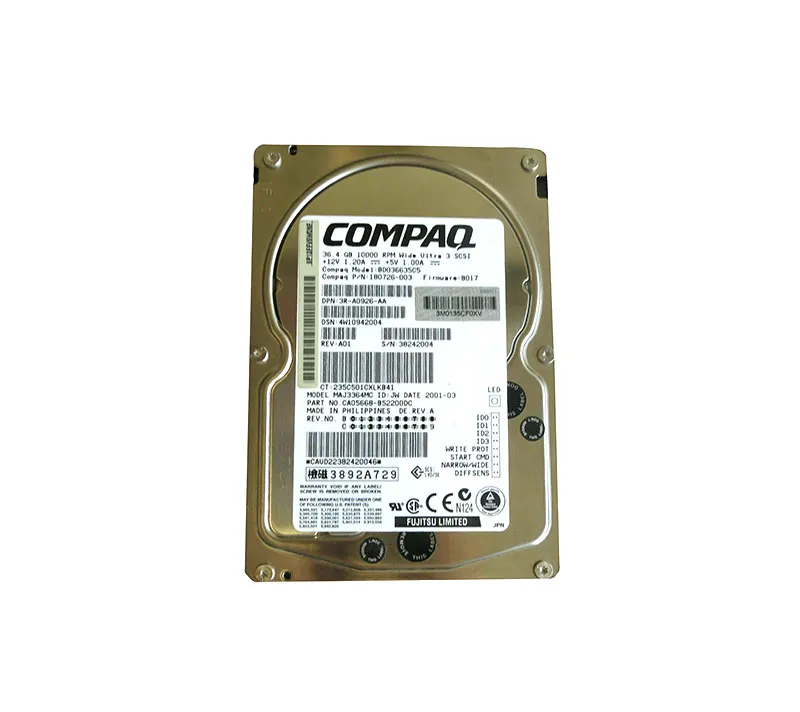 HP BD036635C5 36.4GB Ultra-160 SCSI 10000 3.5-in Hard Drive