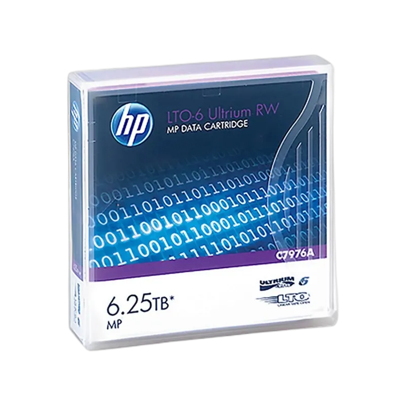 HP C7976A LTO-6 2.5TB(Native)/ 6.25TB(Compressed) Tape Media Cartridge