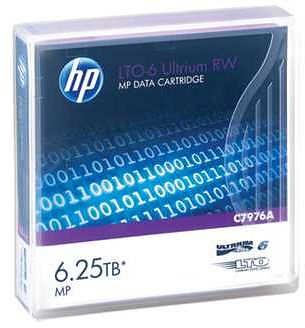 HP C7976AN Labeled Lto Ultrium-6 2.5tb/6.25TB Metal Particle