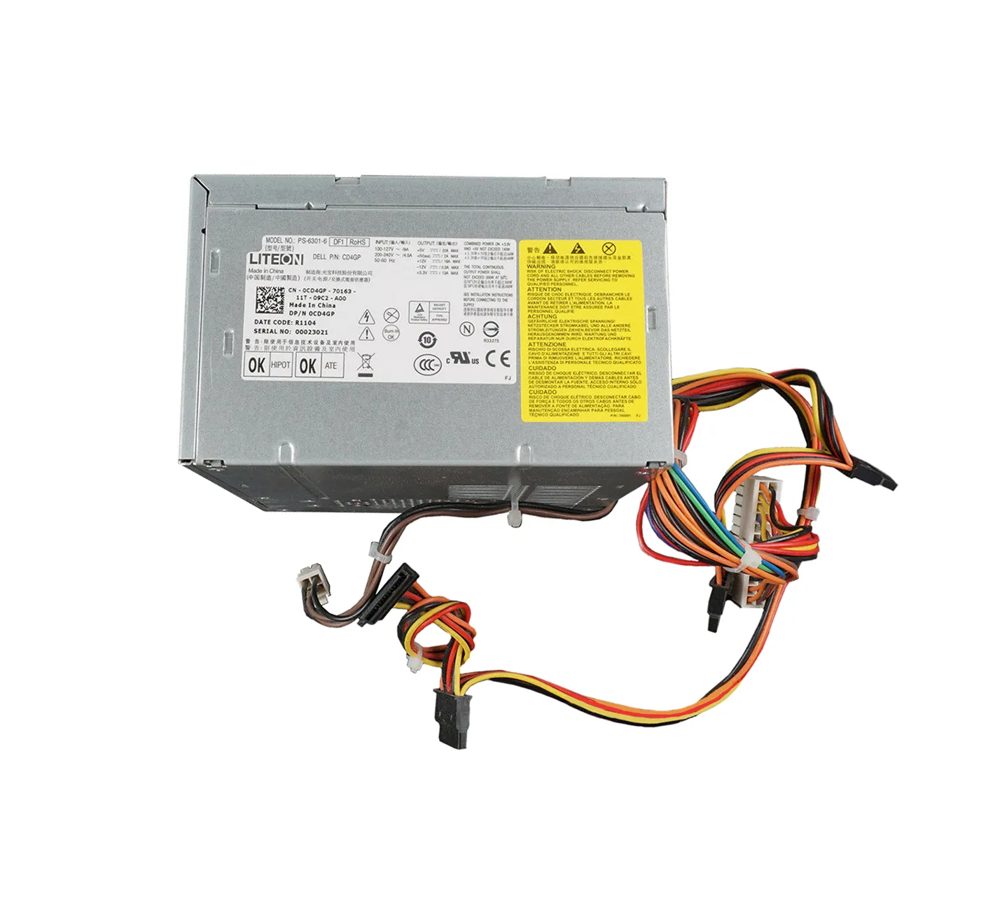 Dell CD4GP 300 Watts 200-240 V AC 50-60Hz Power Supply