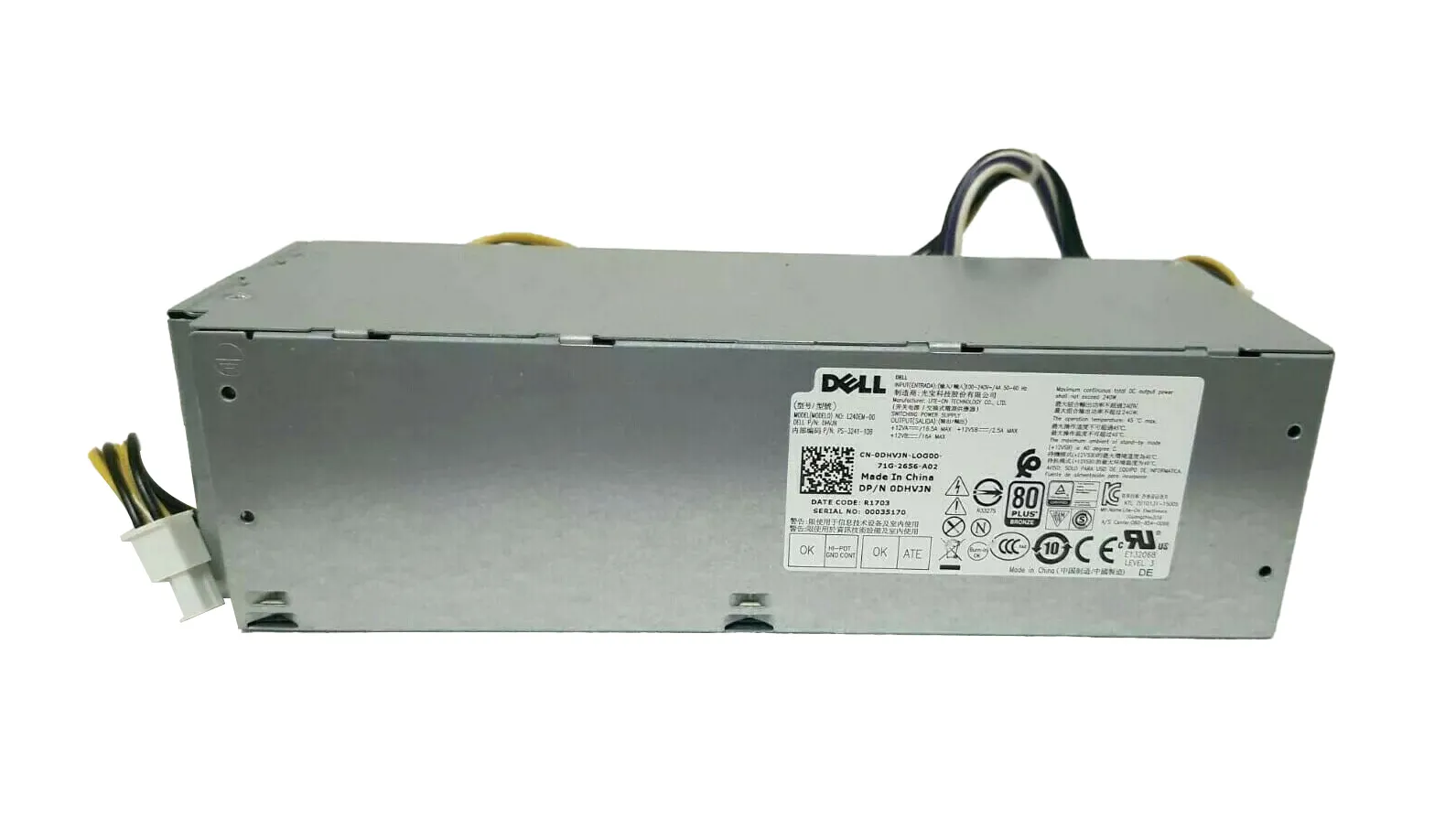 Dell DHVJN 240 Watts 100-240 V 4A Power Supply Unit