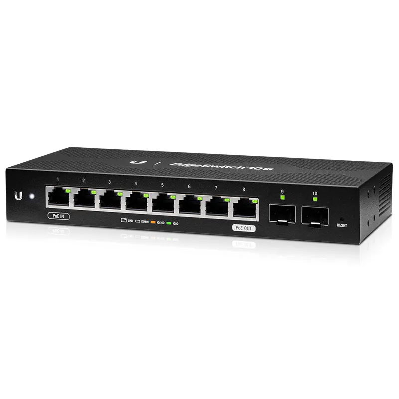 Ubiquiti ES-10X EdgeSwitch 7 x RJ-45 1 x RJ-45 PoE 2 x SFP Switch