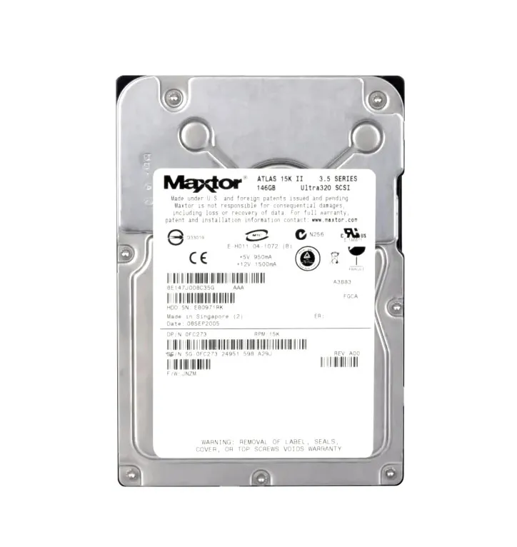 Dell FC273 146GB Ultra-320 SCSI 15000 3.5-inch 8MB Hard Drive