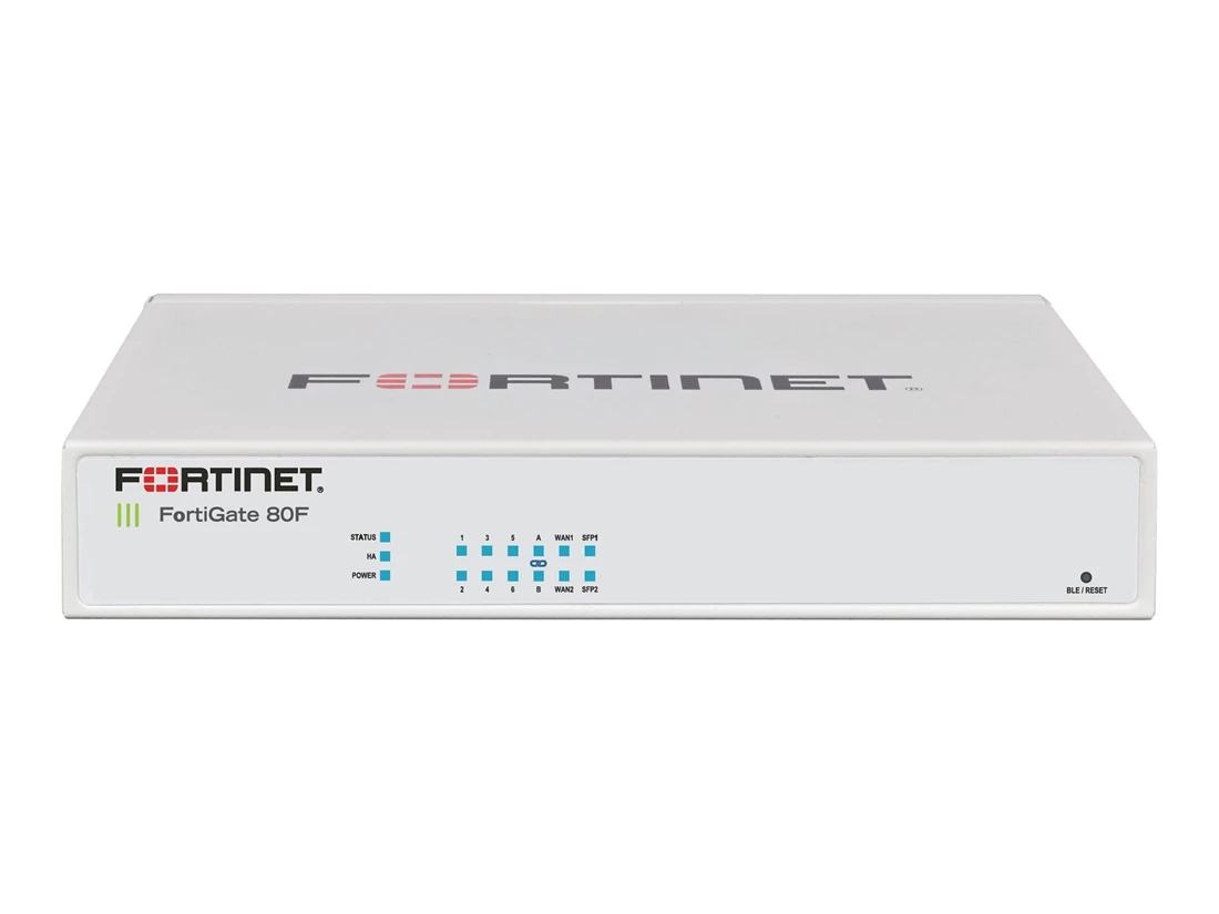 Fortinet FG-80F FortiGate 80F Series FG-80F 8 x Ports 1000Base-T + 2 x Ports SFP Shared WAN Wall-Mou...