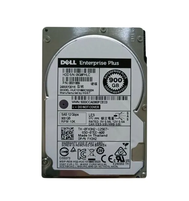 Dell FH3H2 900GB 12Gb/s SAS 10000 2.5-Inch Hard Drive