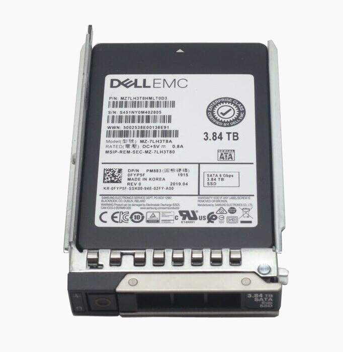 Dell FYP5F 3.84TB 6Gb/s SATA Triple-Level Cell 2.5-inch Solid State Drive