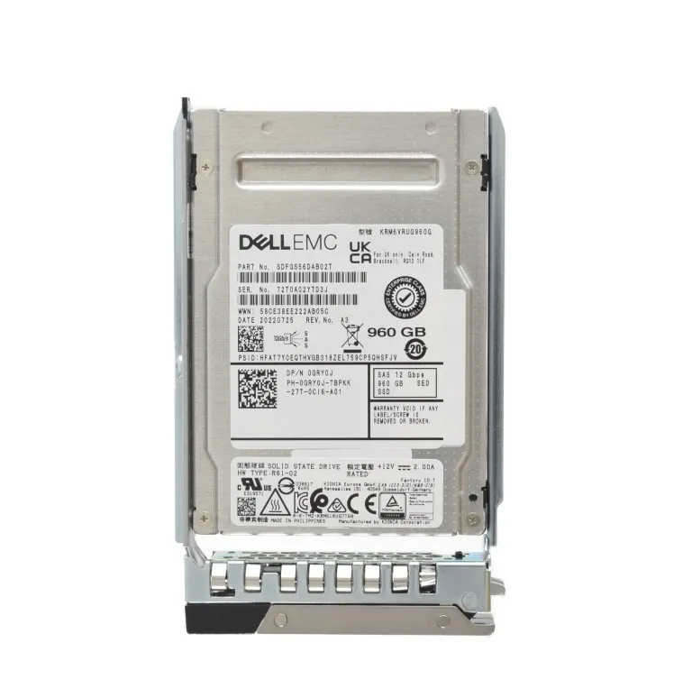 Dell GRY0J 960GB 12Gb/s SAS TLC 2.5-in SSD
