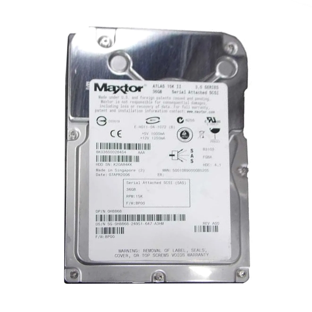 Dell H8868 36GB 3Gb/s SAS 15000 3.5-inch 16MB Hard Drive