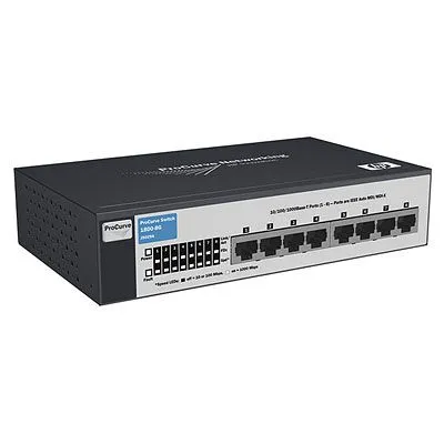 HP J9029AR 1800-8G 8-Port + -Port Layer 2 Switch
