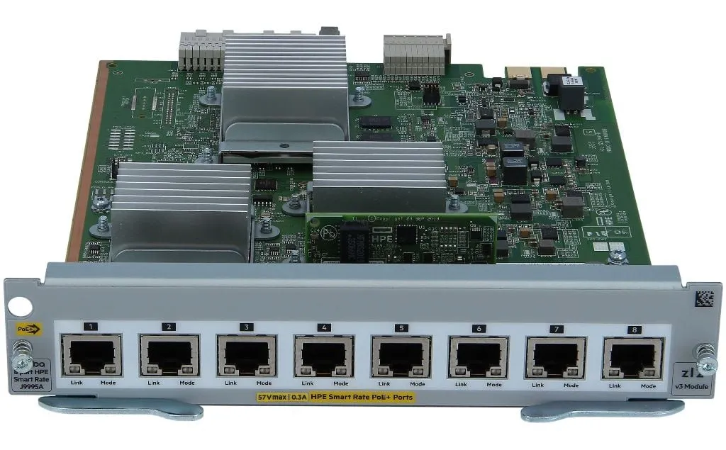HP J9995A Aruba 8x PoE+ Ports 10GBase-T RJ-45 LAN MACsec Module