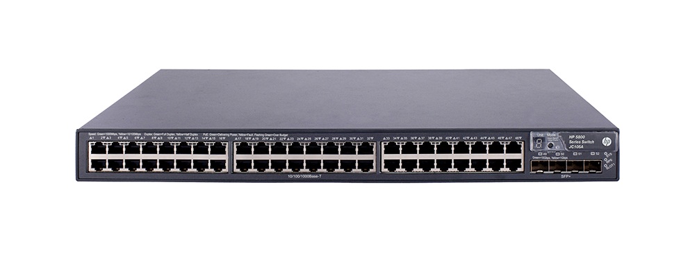HP JC105AB A5800-48G 48-Port + 5-Port SFP+ NIM L3 Switch