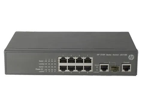 HP JD318B 3100-8 9-Port + 1-Port SFP Layer 2 Switch
