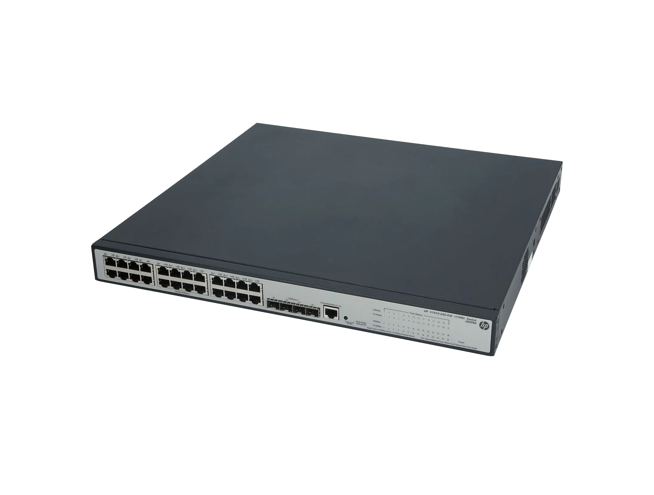 HP JE008AS 1910-24G-PoE 24-Port + 4-Port SFP Layer 3 Switch