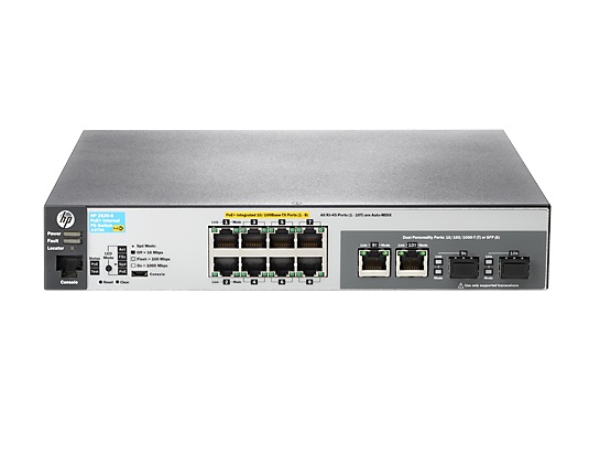 HP JL070A 2530-8-PoE+ 10-Port + 2-Port SFP Layer 2 Switch