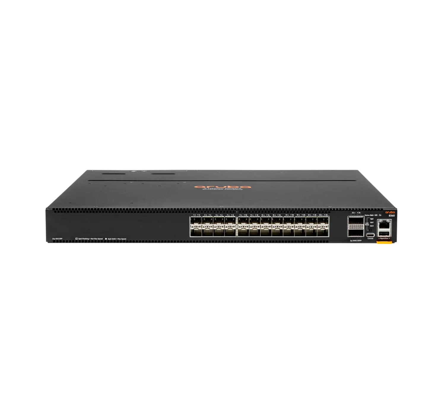 HP JL710A Aruba Cx 8360v2 8360-24xF2C 24x SFP+ 10GBX 2x QSFP28 Switch