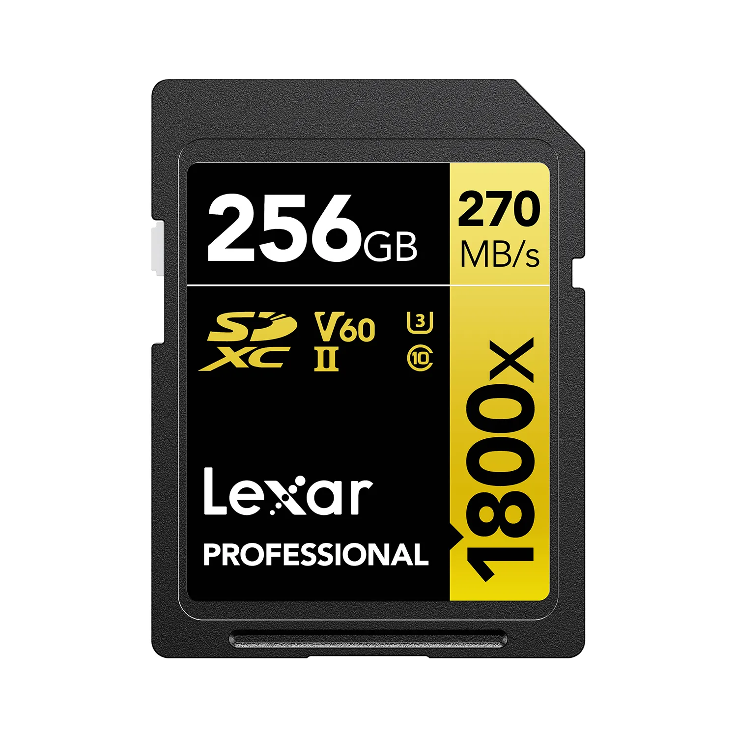 Lexar LSD1800256G-RNNNC 256GB Professional 1800x SDXC U3 Memory Card