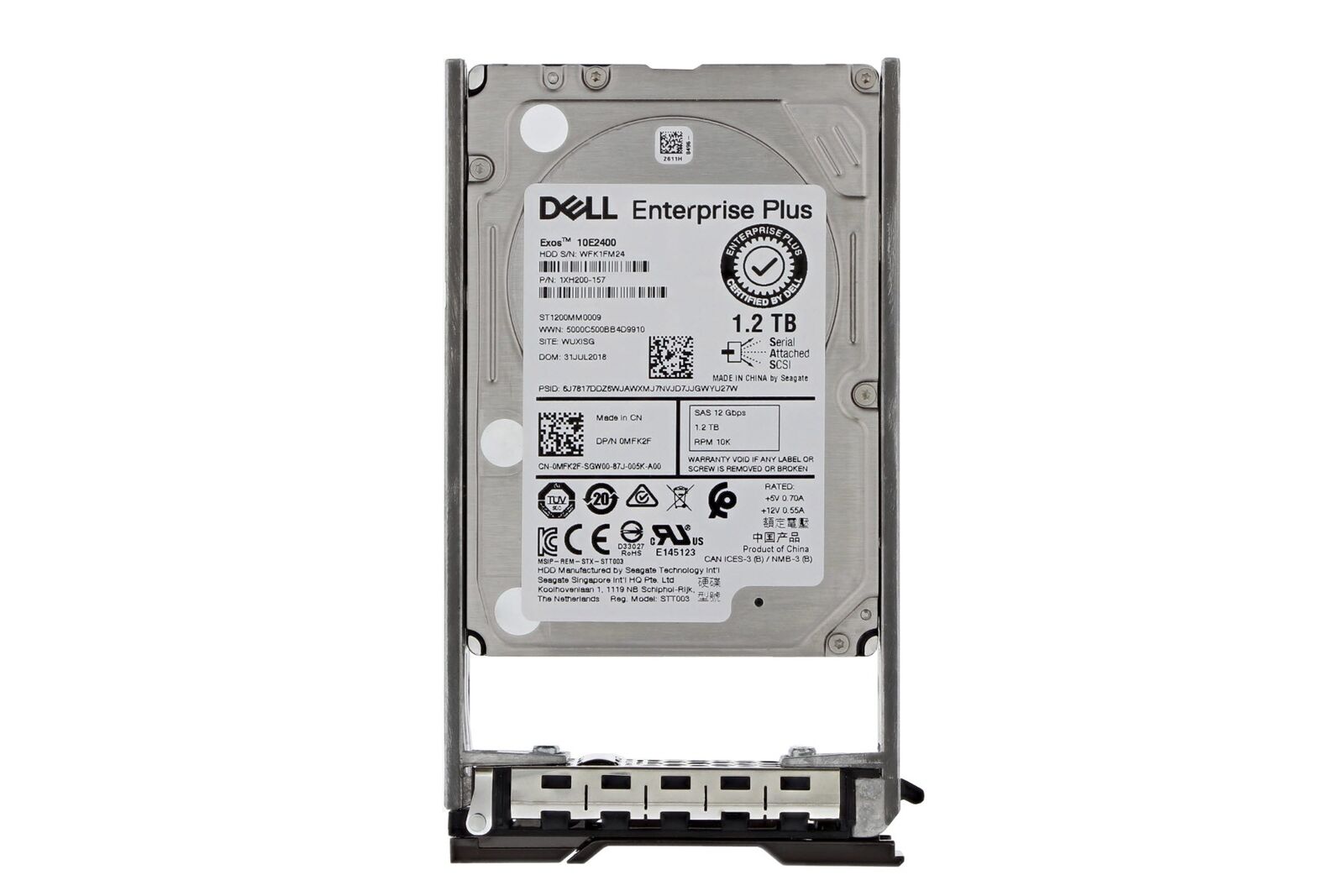 Dell MFK2F 1.2TB 12Gb/s SAS 10000 2.5-Inch Hard Drive