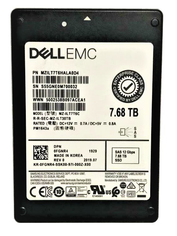 Samsung MZ-ILT7T6C 7.68TB SAS 12Gb/s 2.5-Inch Solid State Drive