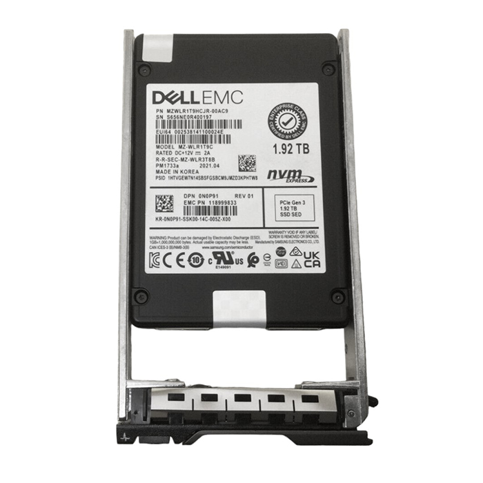 Dell N0P91 1.92TB PCIe NVMe Read Intensive 2.5-in SSD