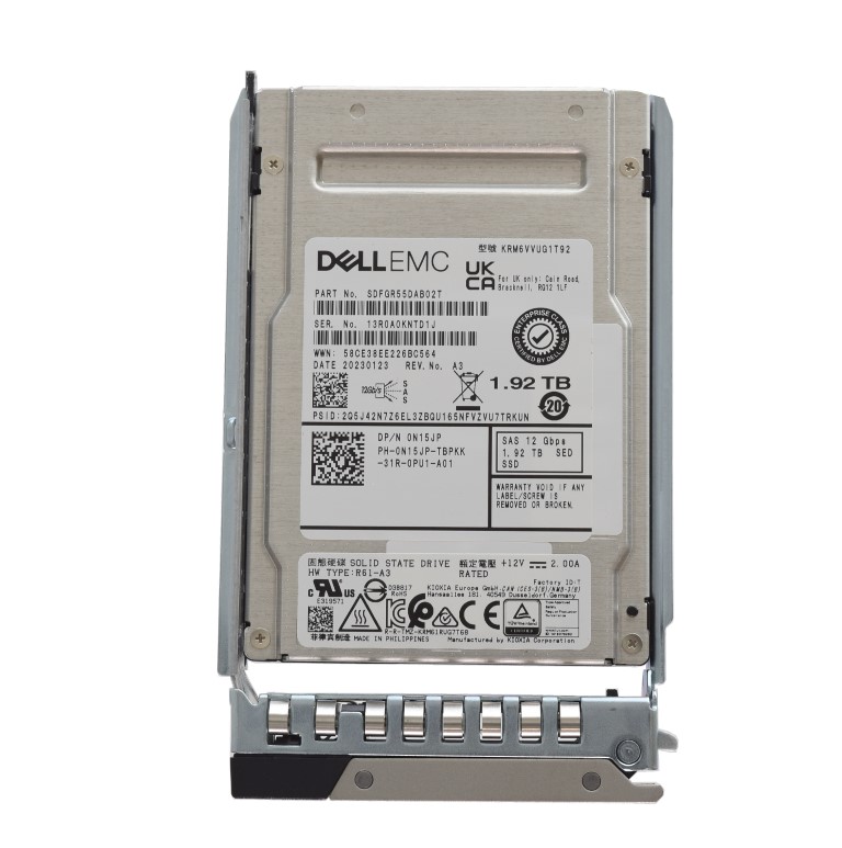 Dell N15JP 1.92TB 12Gb/s SAS TLC 2.5-in SSD