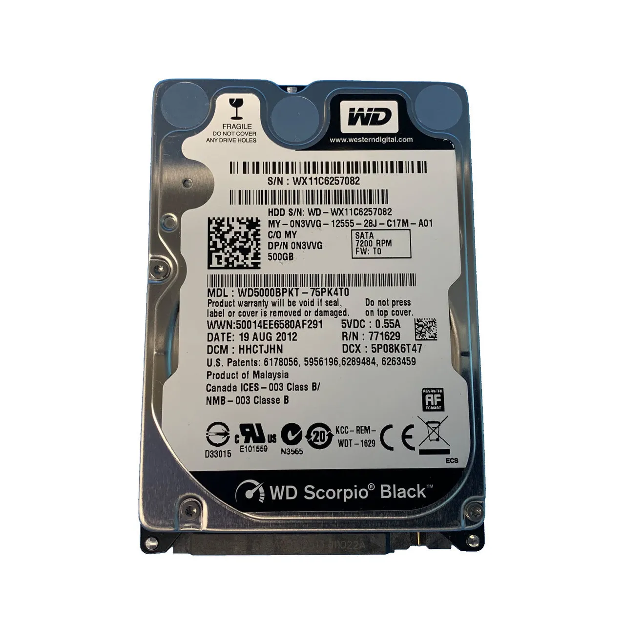 Dell N3VVG 500GB 3Gb/s SATA 7200 2.5-inch 16MB Hard Drive