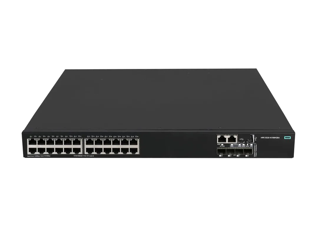 HP R8M28A FlexNetwork 5520 24G PoE+ 24-Port PoE+ 4x 10GbE SFP+ Switch