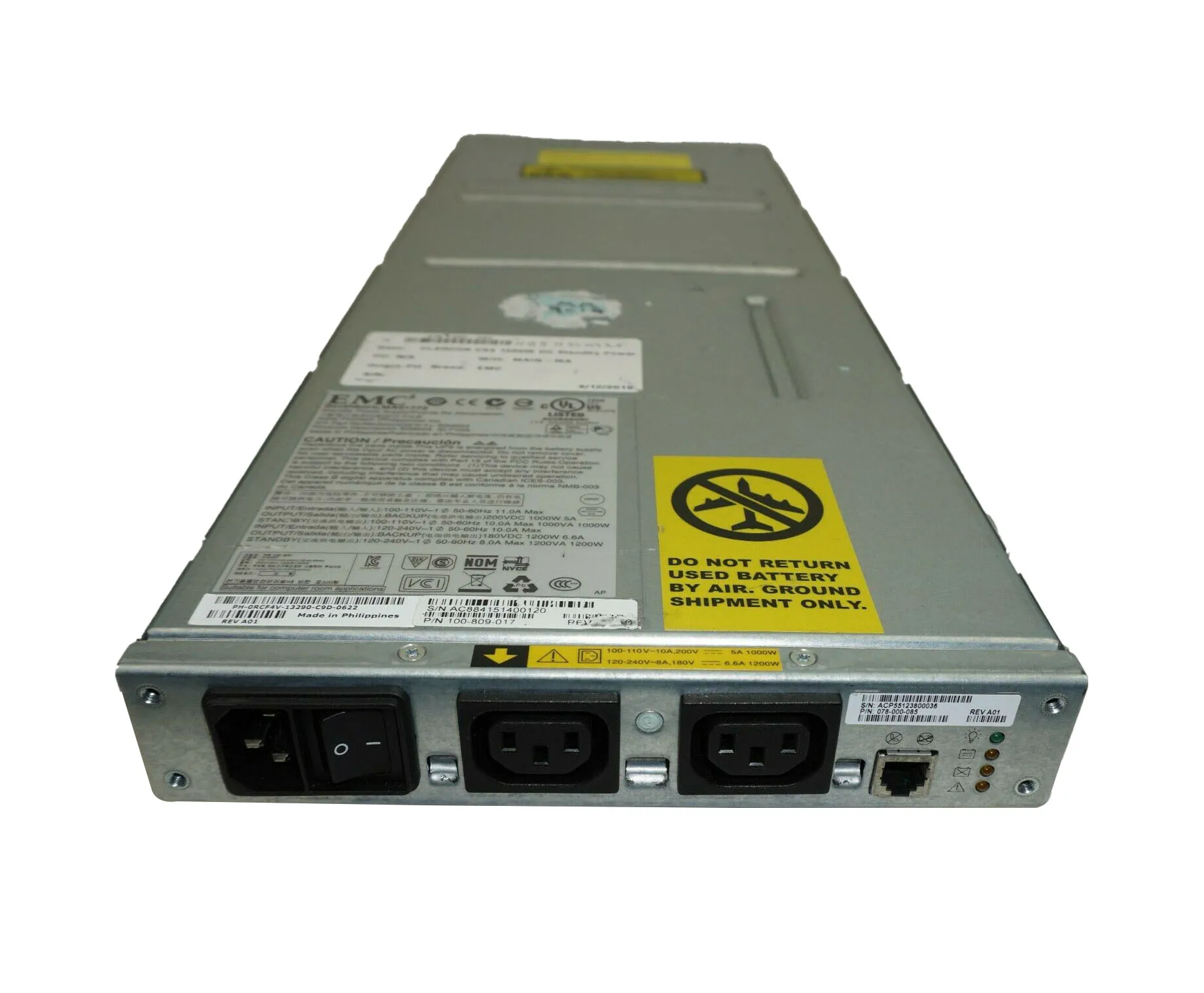 Dell RCF4V 1200 Watts 120-240V Standby Power Supply For CX Series