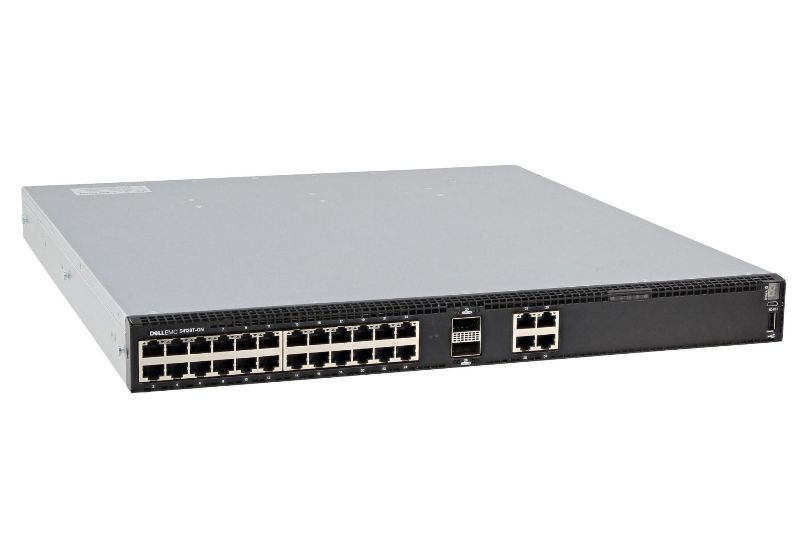 Dell S4128T 28x 10GBT 2x QSFP28 PSU to IO 2 PSU Switch