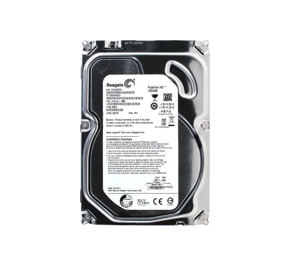 Seagate ST1500VM002 Pipeline HD 1.5TB SATA 5900RPM 64MB Cache 3.5-inch Hard Drive