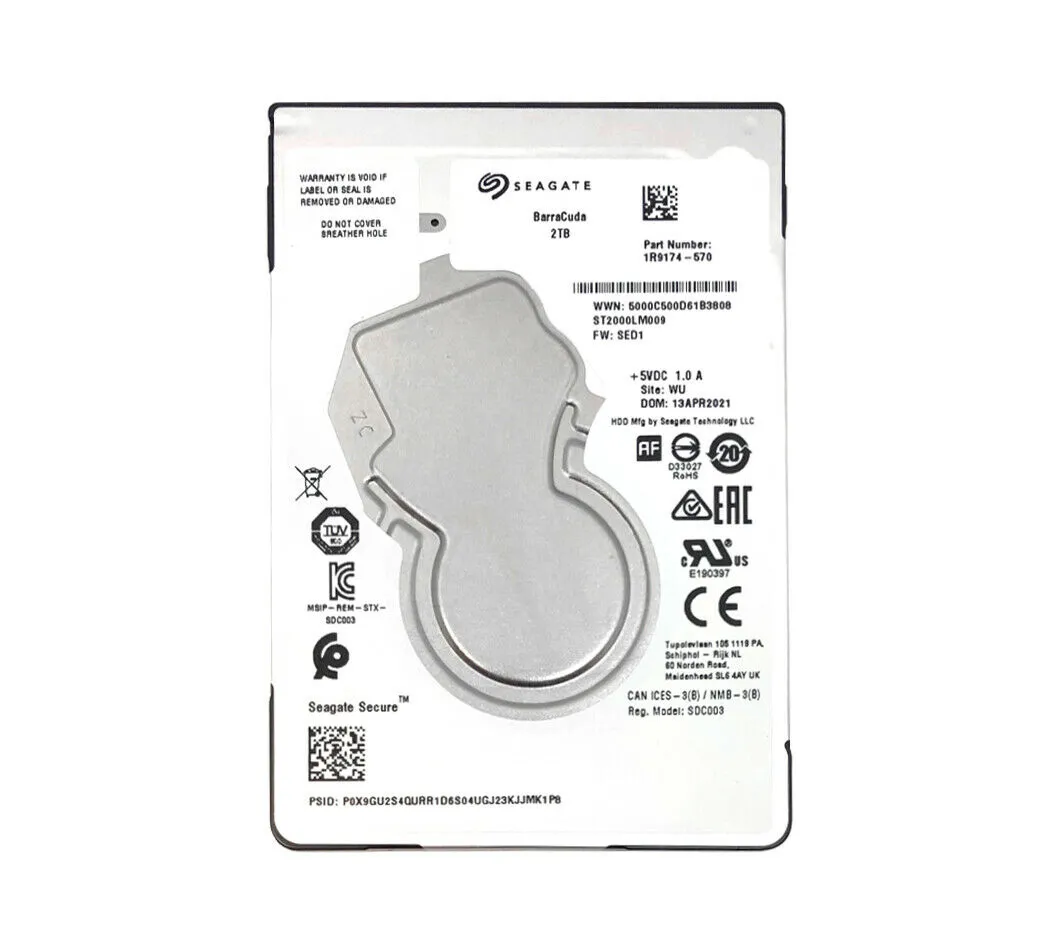 Seagate ST2000LM009 2TB 5400RPM SATA 6Gb/s 128MB Cache 2.5-inch Hard Drive
