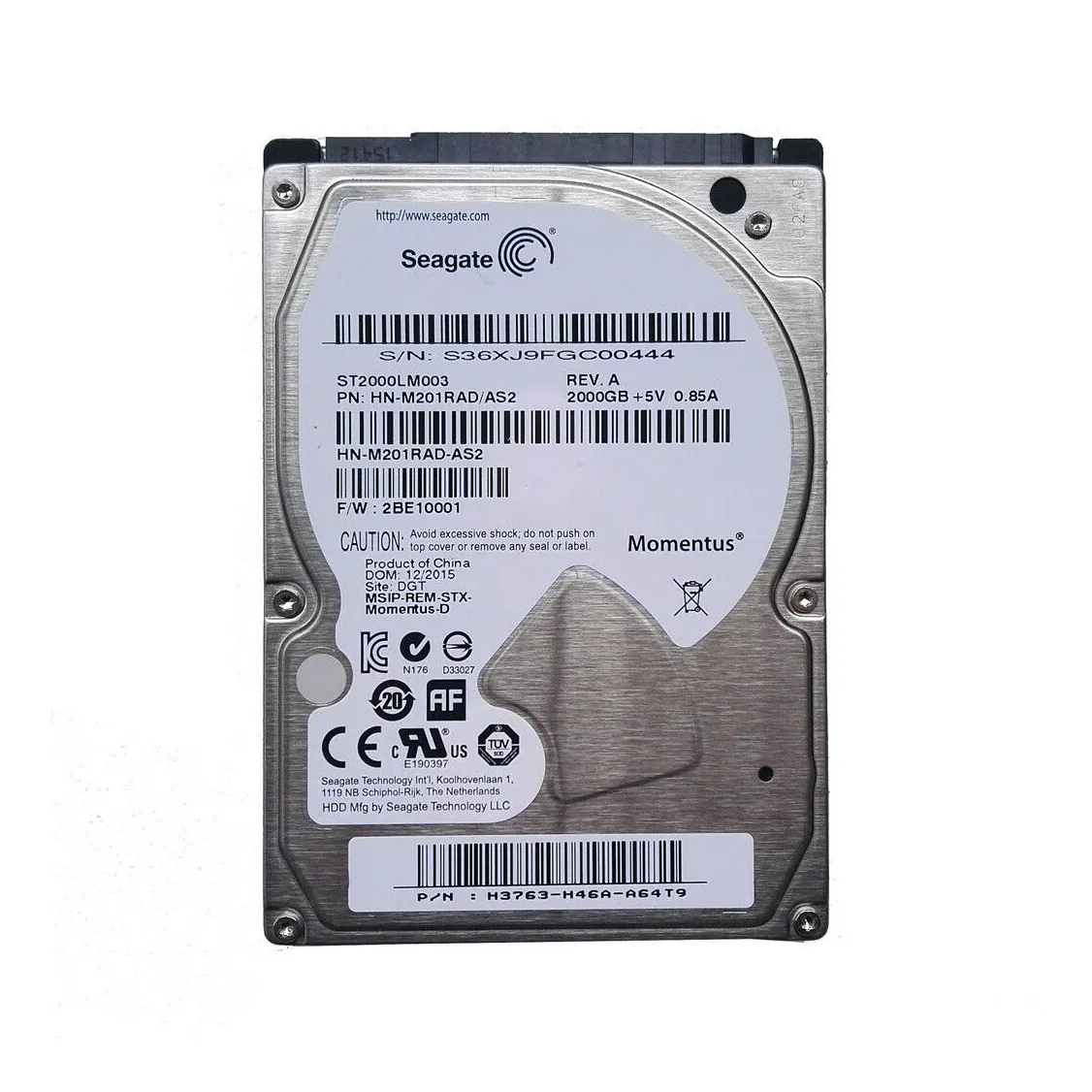 Seagate ST200LM003 2TB 5400RPM SATA 6Gb/s 2.5-inch Hard Drive
