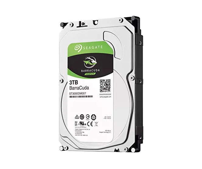 Seagate ST3000DM007 BarraCuda 3TB 5400RPM SATA 6Gb/s 256MB 3.5-inch HDD