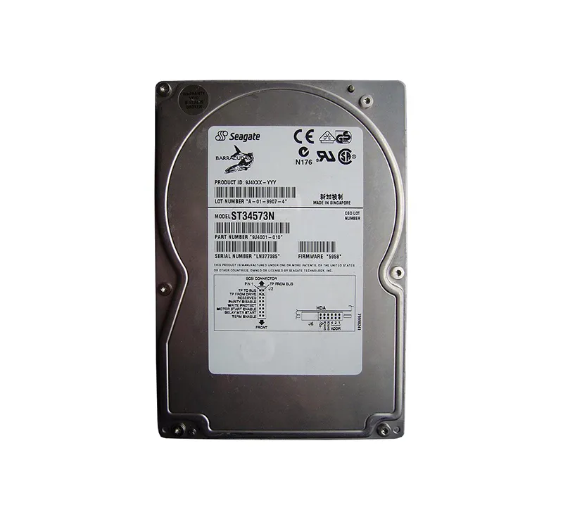 Seagate ST34573N 4.55GB Fast SCSI 7200 3.5-in 512KB Hard Drive