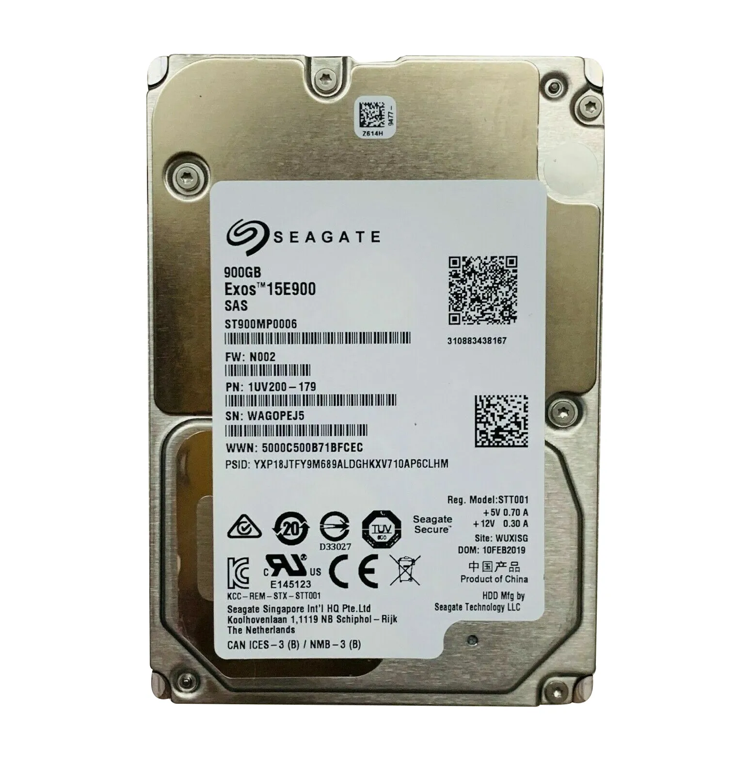 Seagate ST900MP0006 900GB 12Gb/s SAS 15000 2.5-inch 256MB Hard Drive